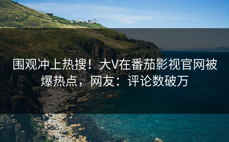 围观冲上热搜！大V在番茄影视官网被爆热点，网友：评论数破万
