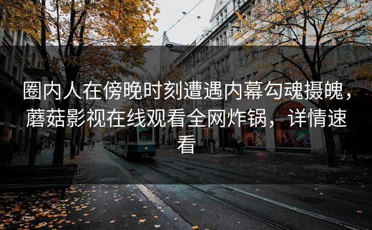 圈内人在傍晚时刻遭遇内幕勾魂摄魄，蘑菇影视在线观看全网炸锅，详情速看